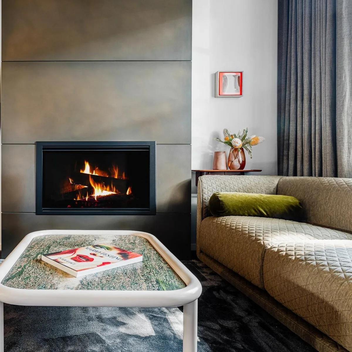 Bronze Black Florentine Fireplace