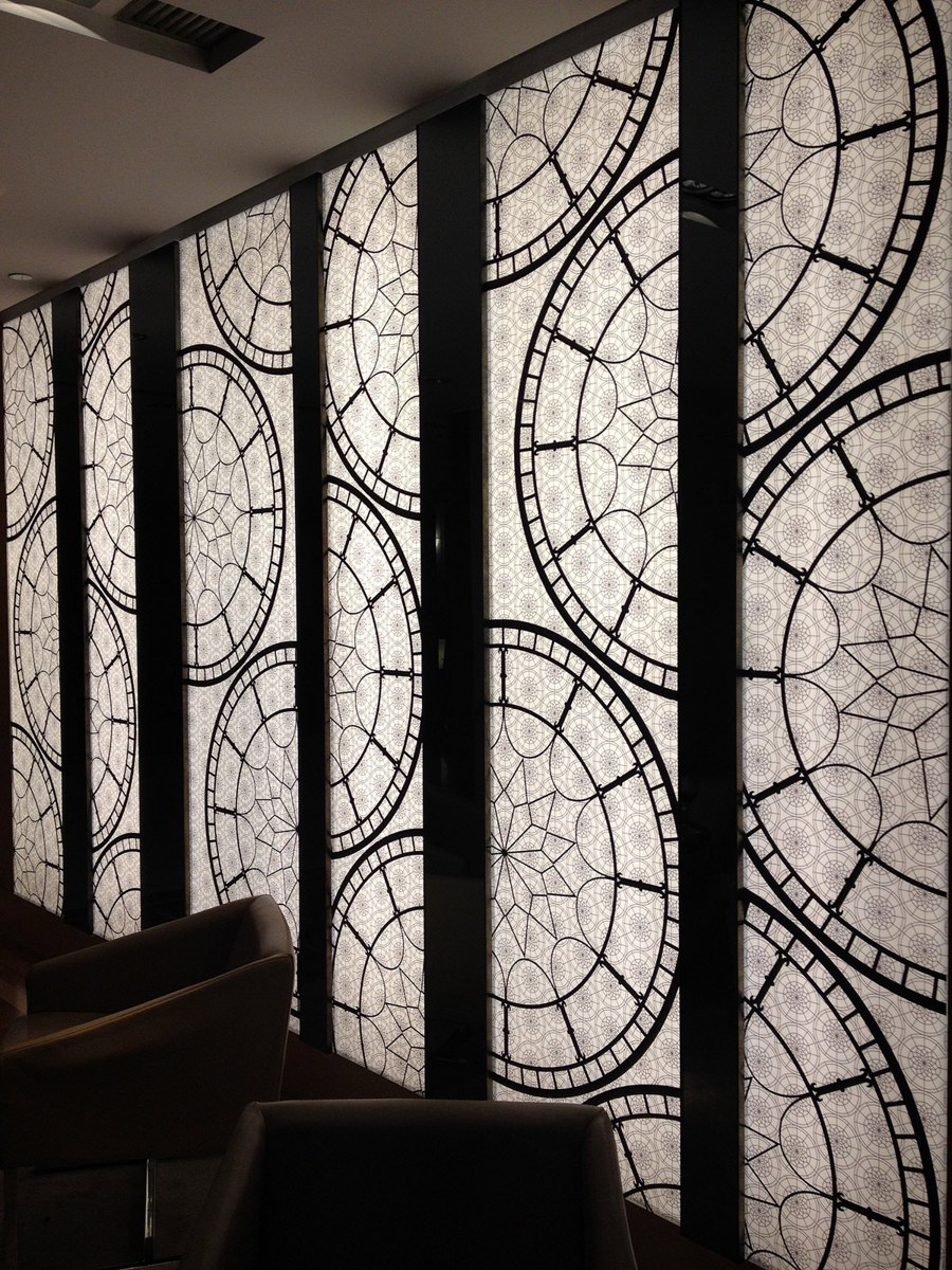 Rust Metal Inlaid into Glass — Custom Design