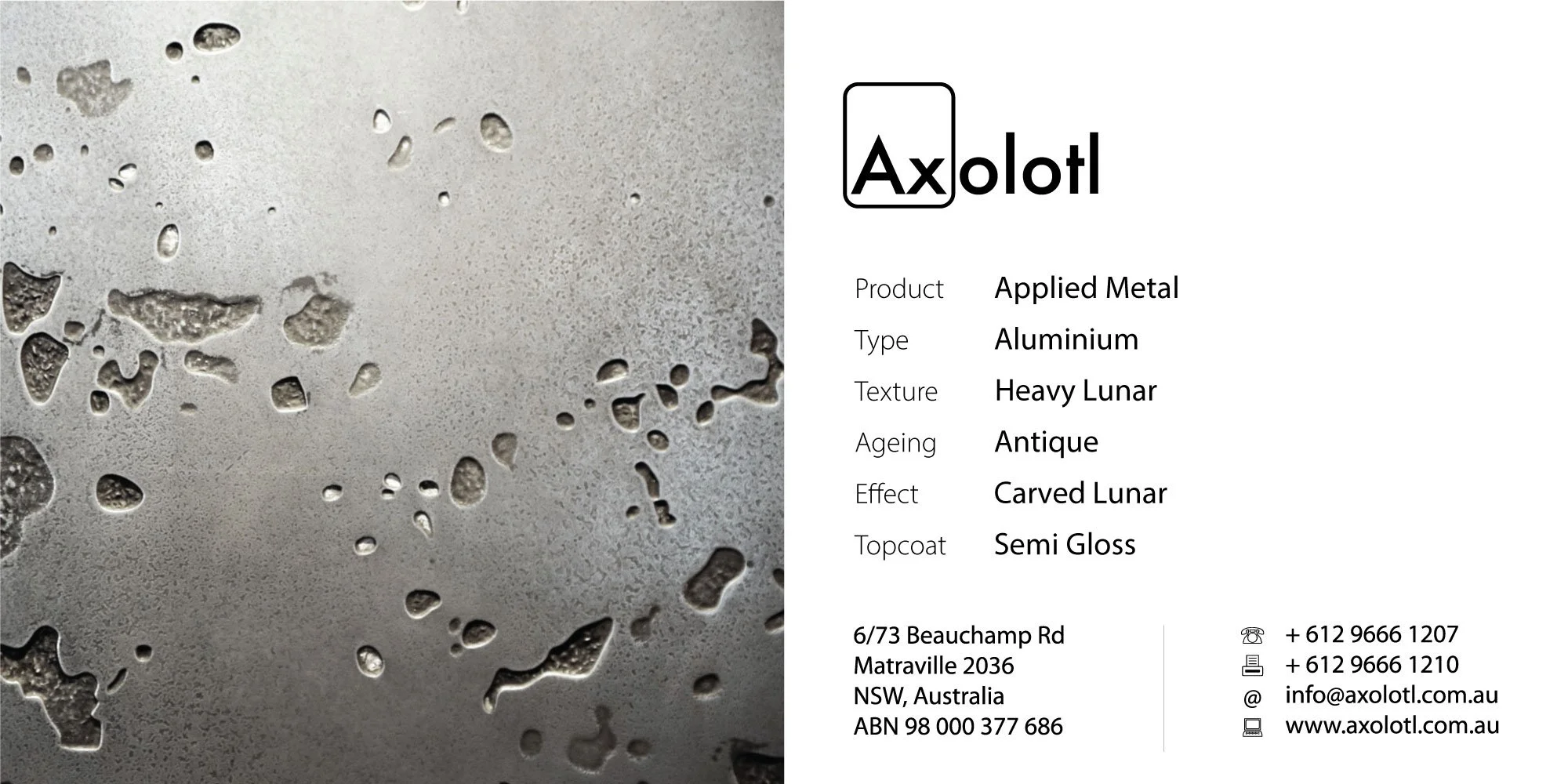 Aluminium — Carved Lunar