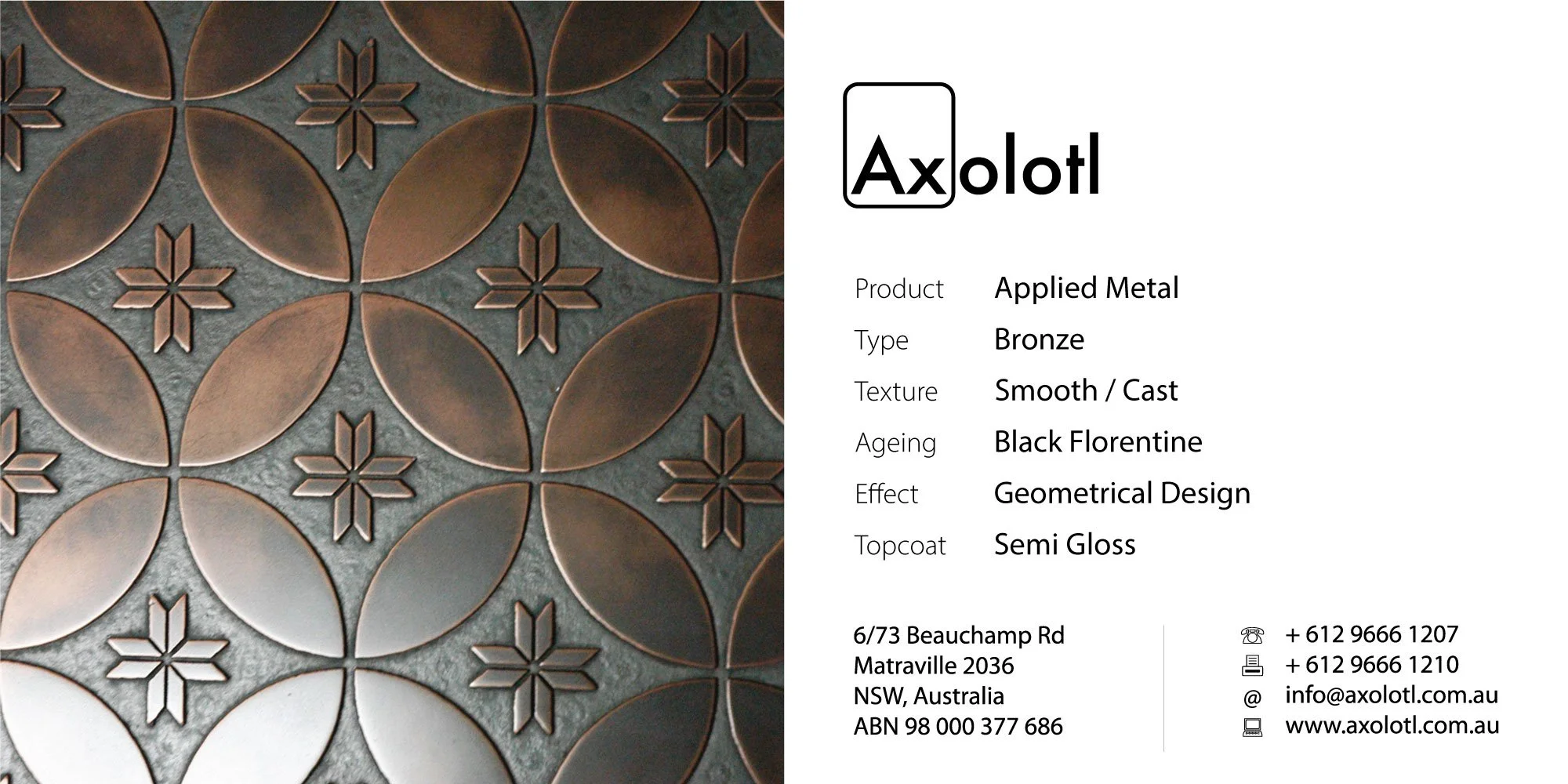 Bronze — Florentine Geo Floral