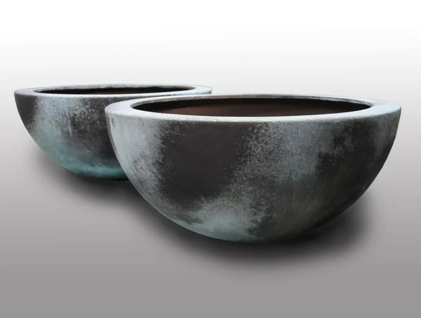 Bronze Florentine Verdigris Patina Planters