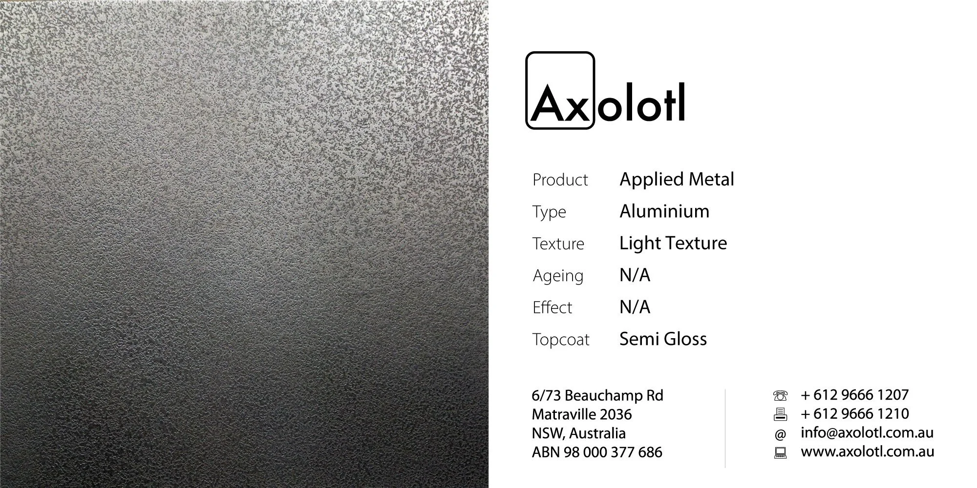 Aluminium — Light Texture