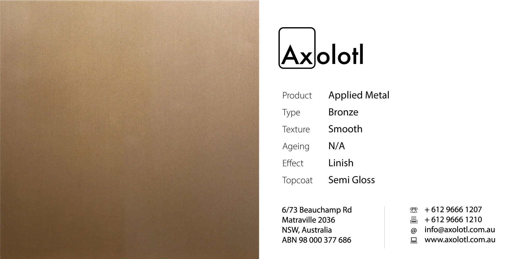 Bronze — Smooth Linish