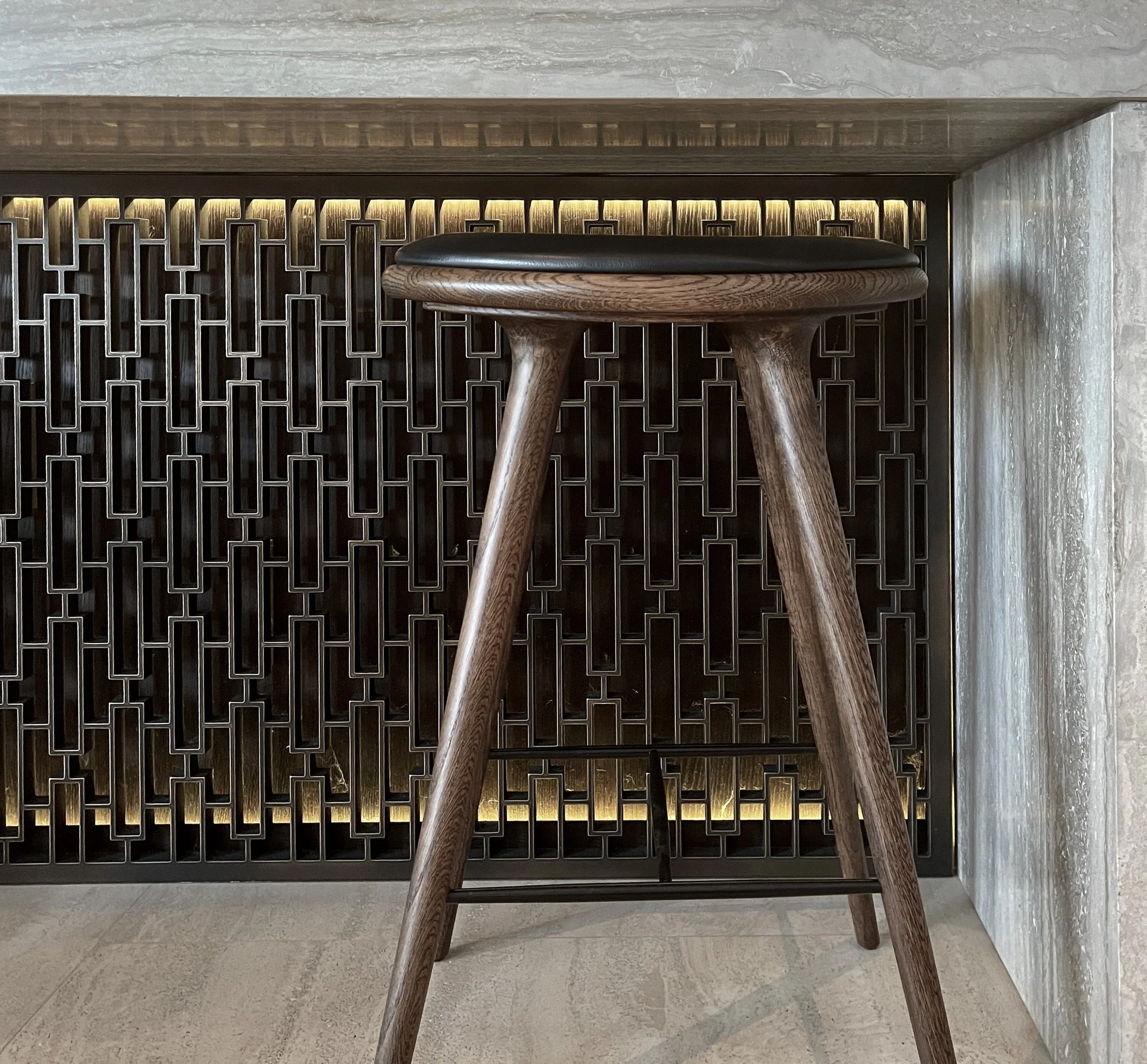 Laser-Cut Screen | Bronze Pseudo Smooth Black Florentine