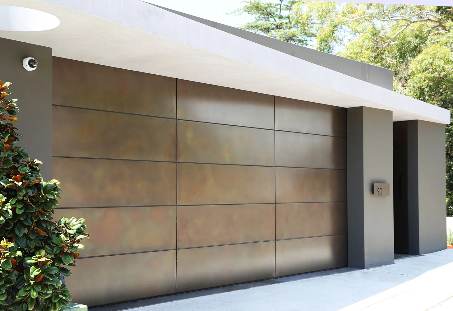 Garage Doors · Treasury Bronze Smooth Pearl Patina — Treasury Bronze Smooth Pearl Patina