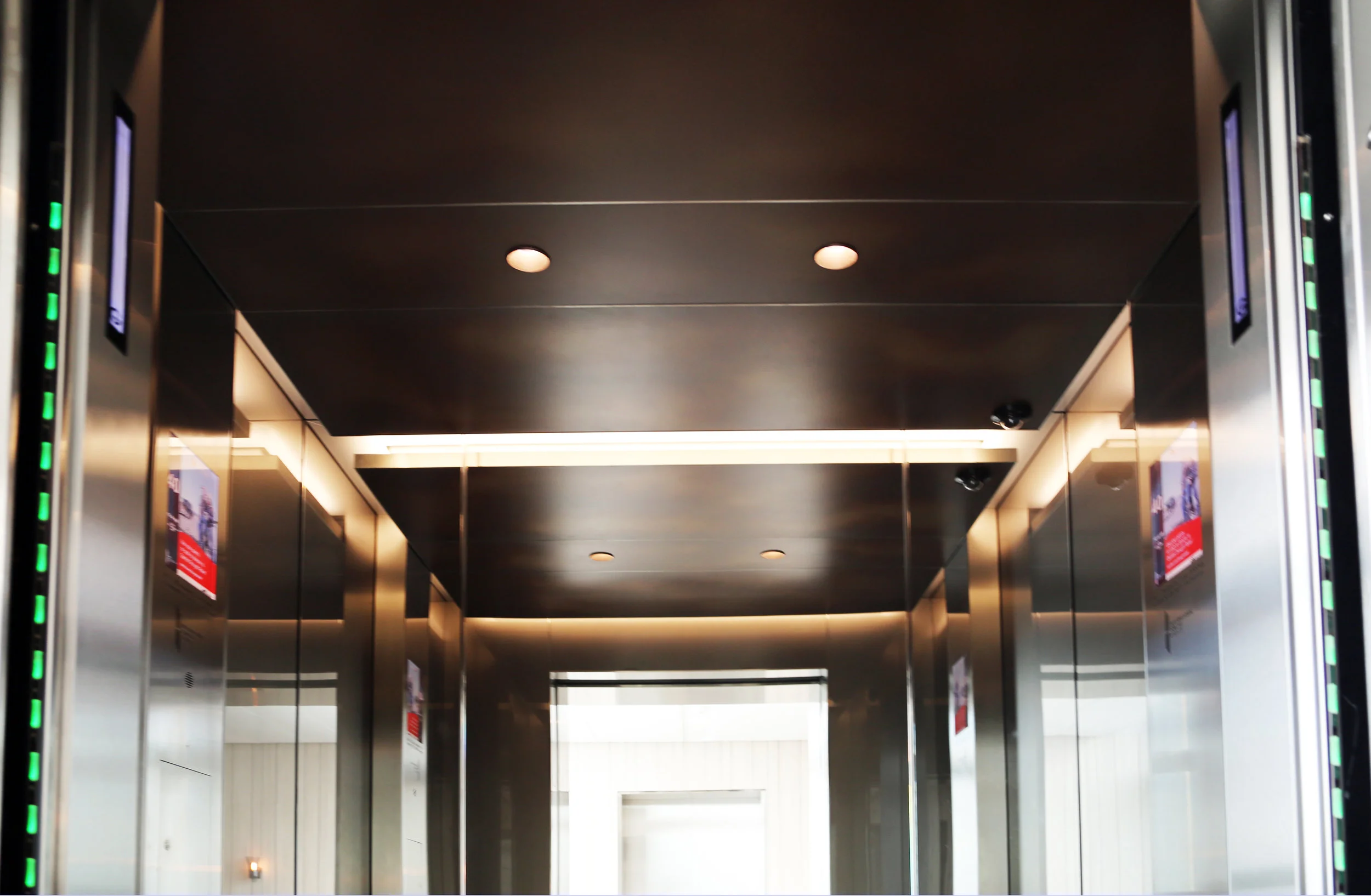 Barangaroo Lift Interior Bronze Pearl