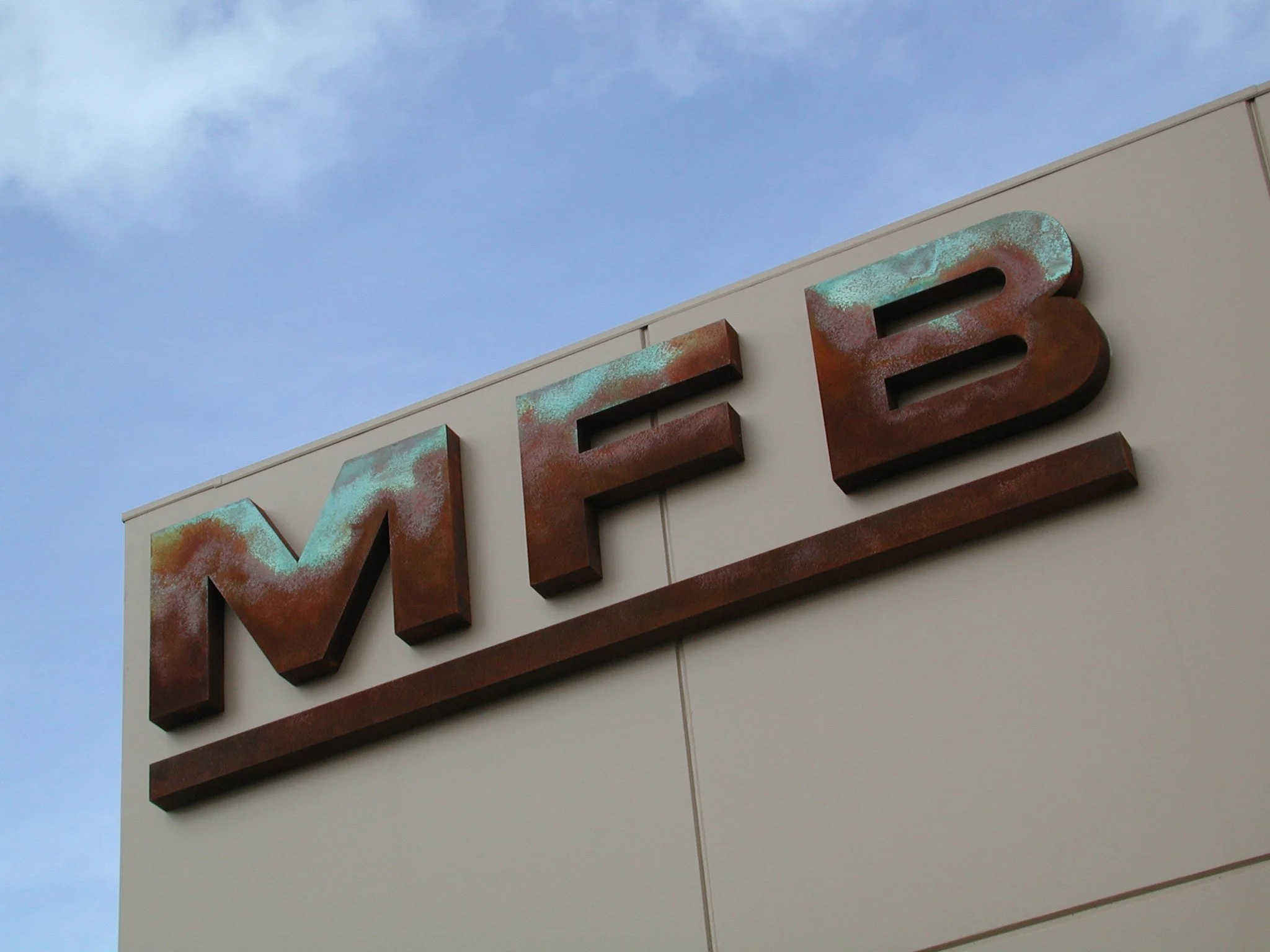 Rust Verdigris MFB Signage