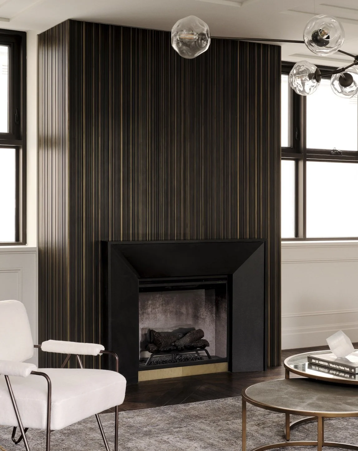 Skyline Design Brass Smooth/Cast Black Florentine Semigloss