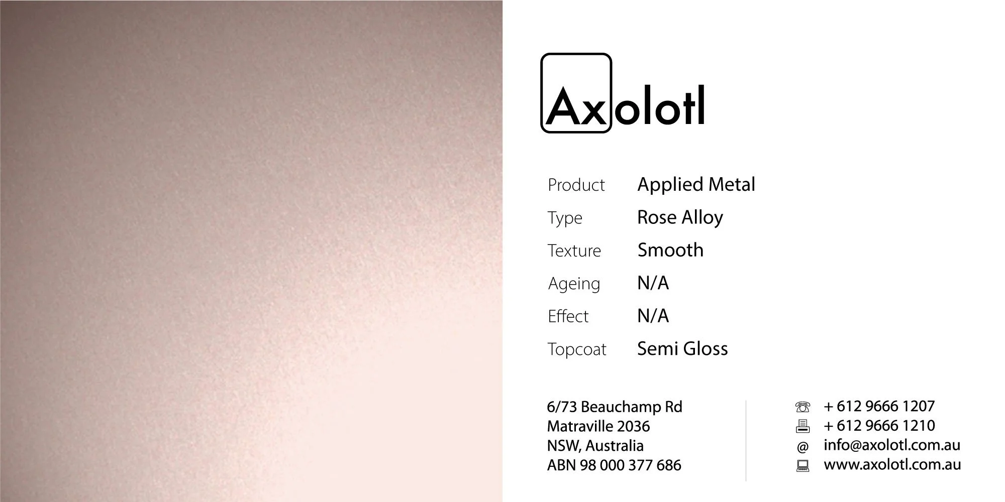 Rose Alloy — Smooth