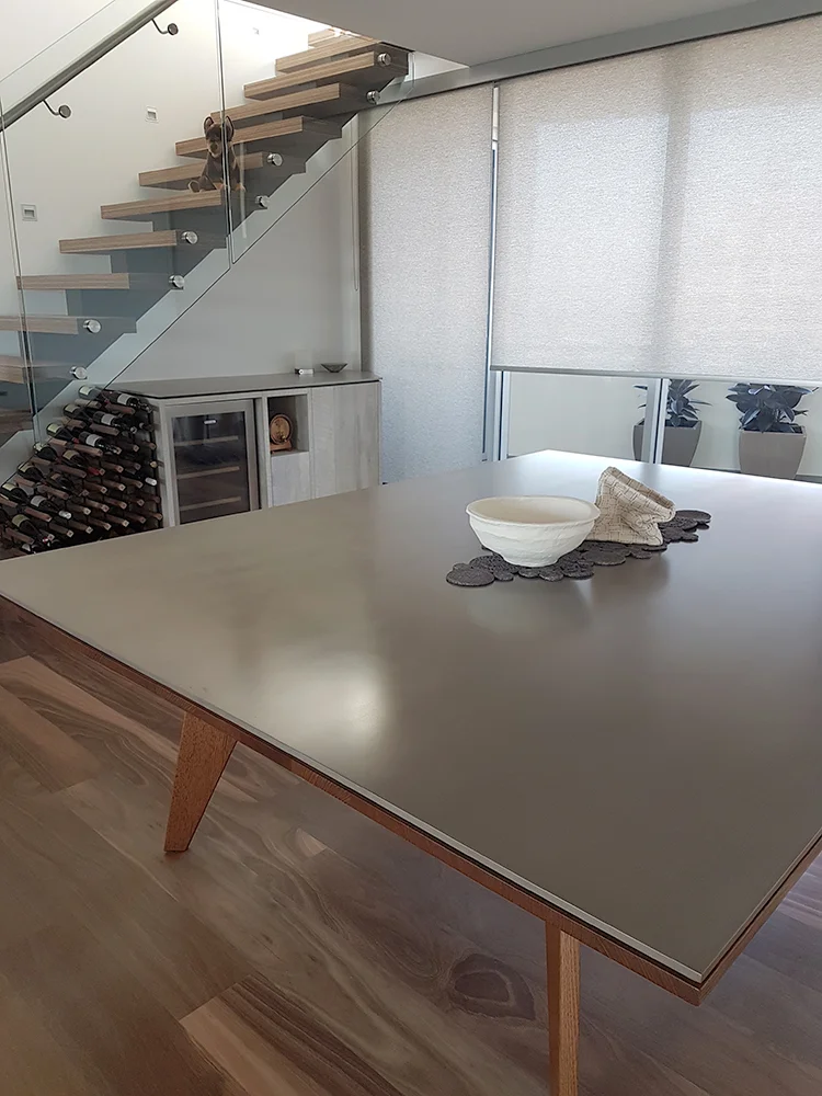 Nickel Smooth Linish Table Top
