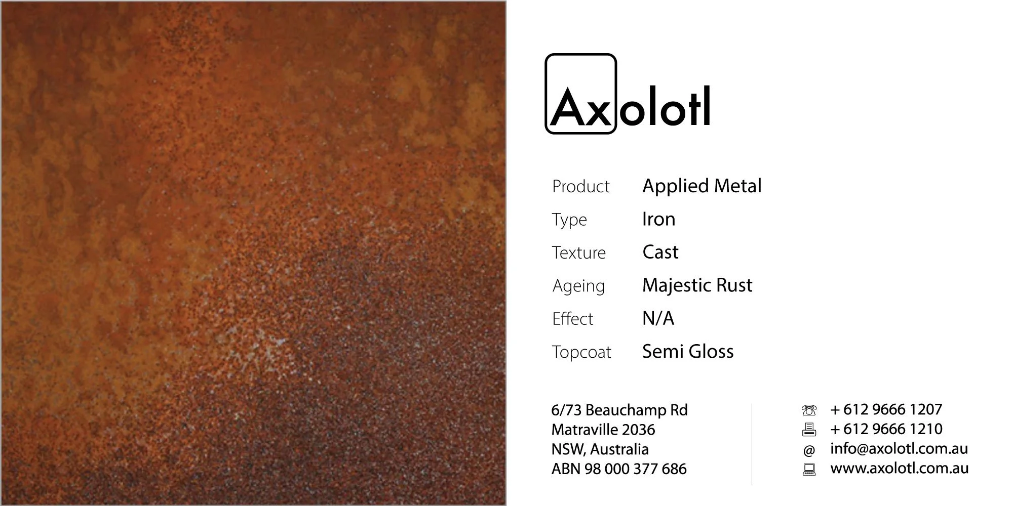 Iron — Majestic Rust