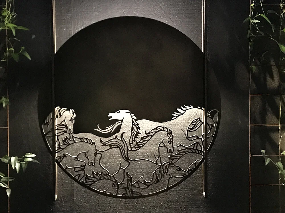 Horses Stampede Bronze Fine Lunar Antique