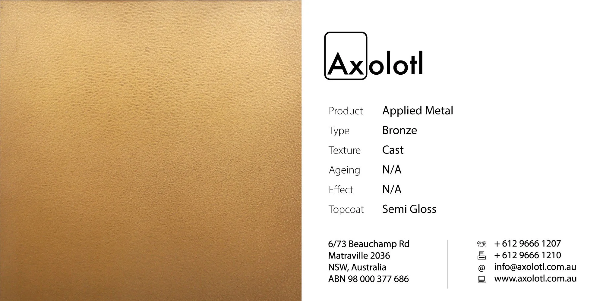Bronze — Cast