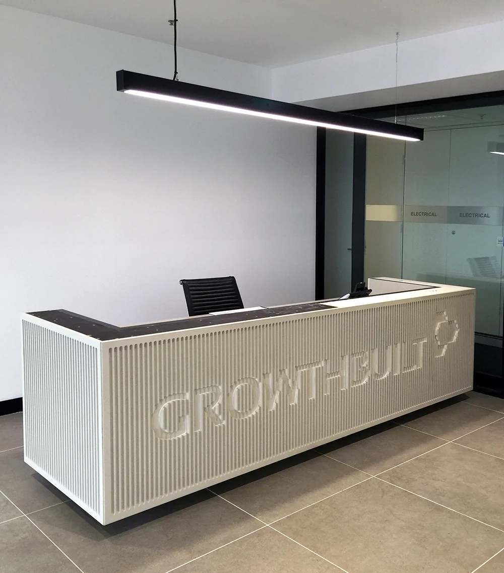 Growthbuilt Counter - Concrete Shale on Doric Profile