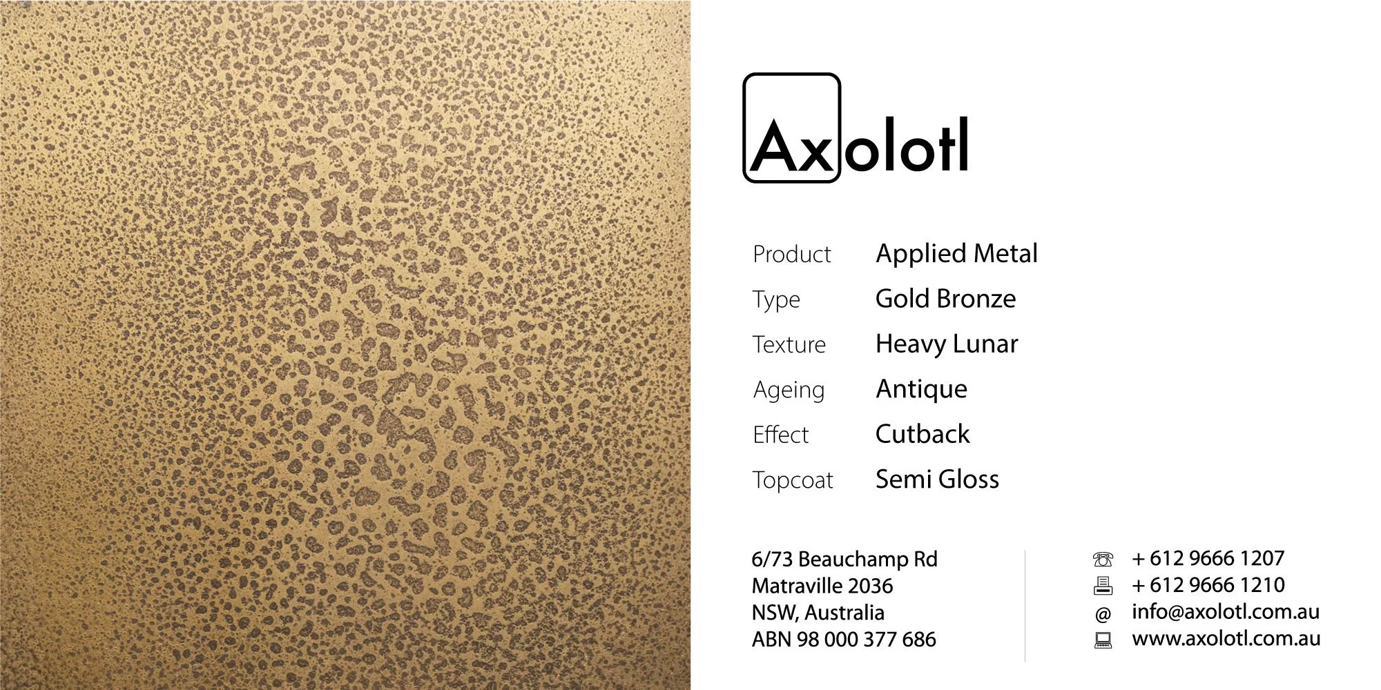 Gold Bronze — Heavy Lunar Antique