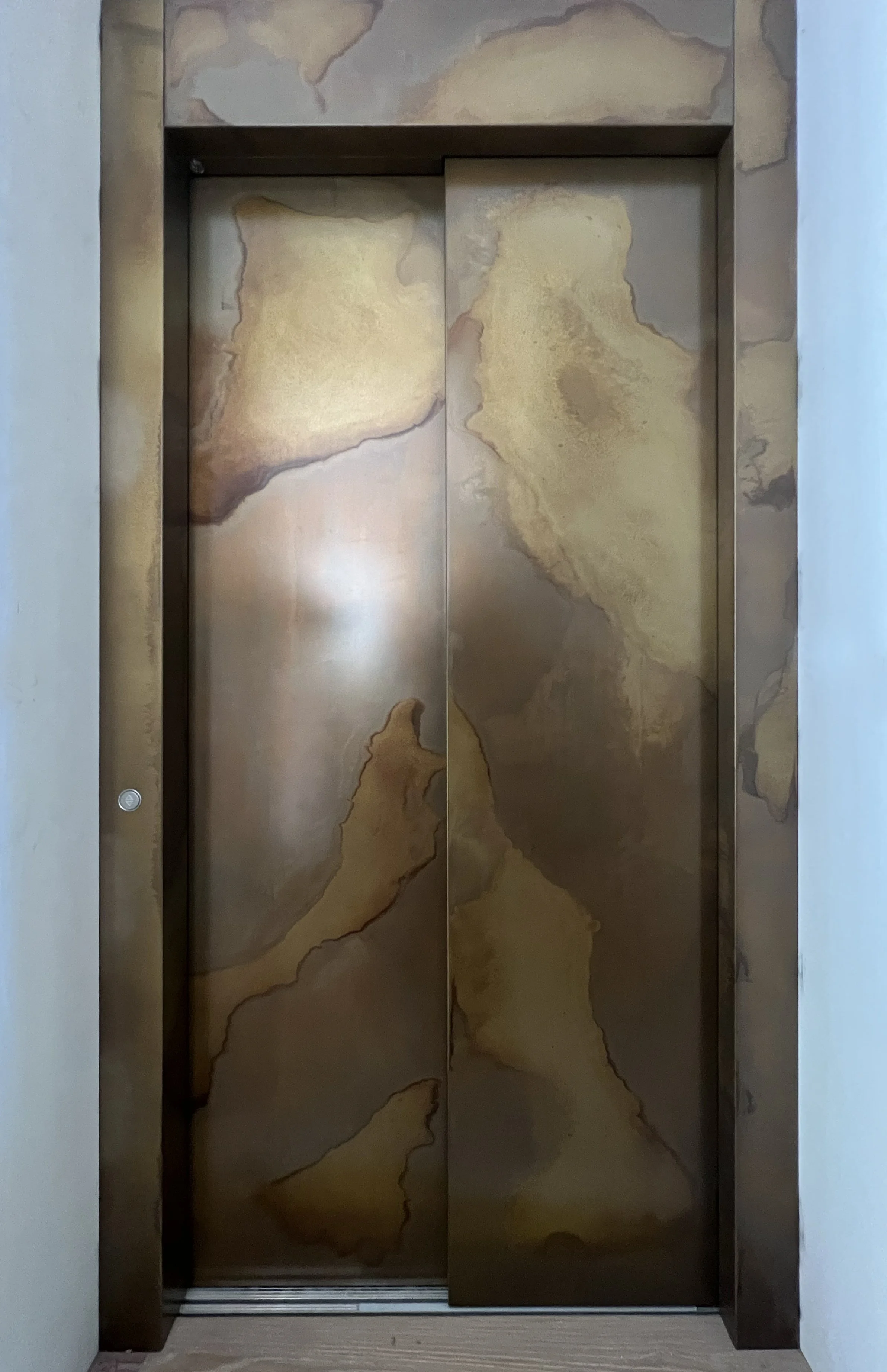 Brass Pearl Lift Doors