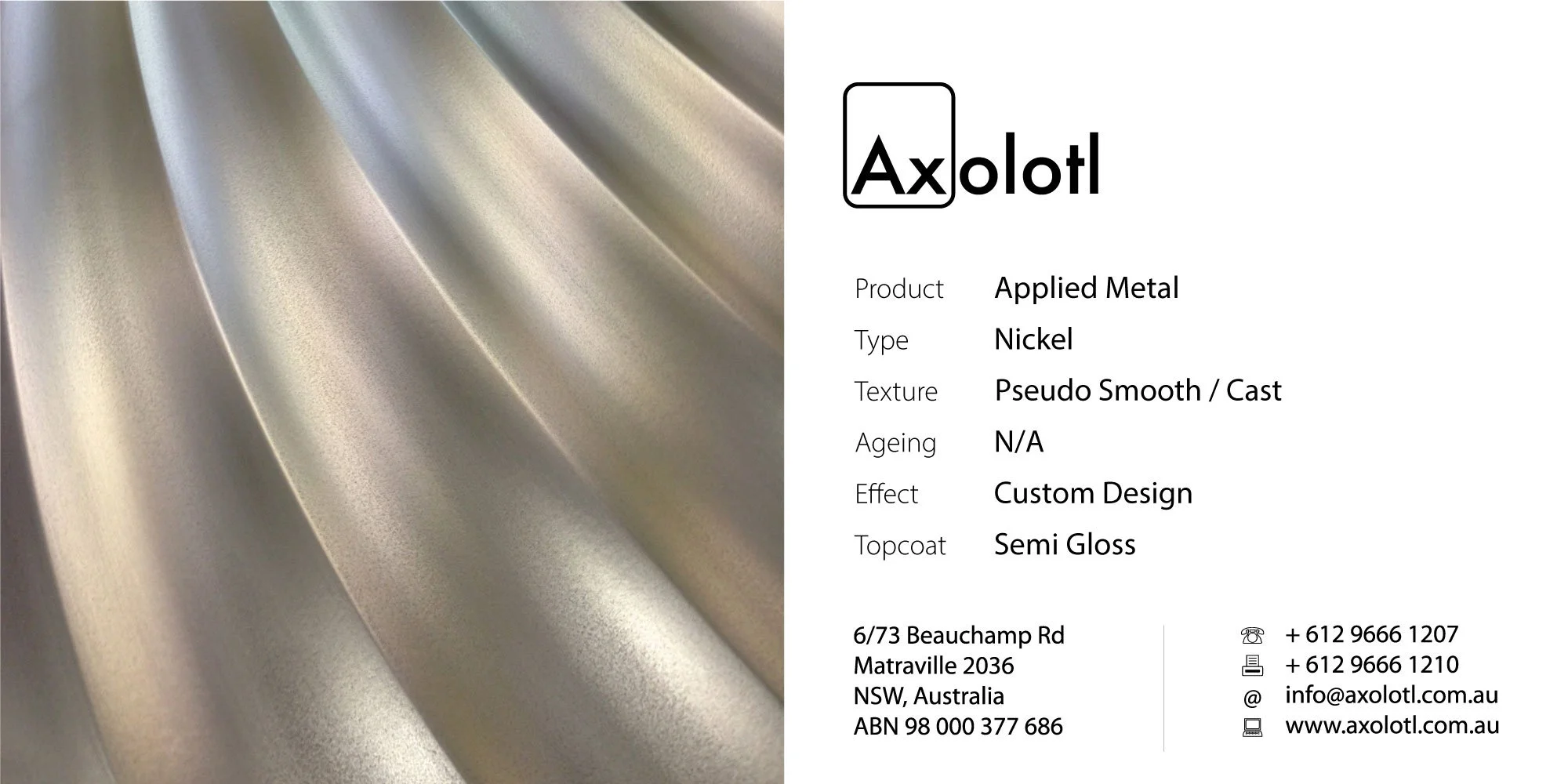 Nickel — Pseudo Smooth 3Dfluted