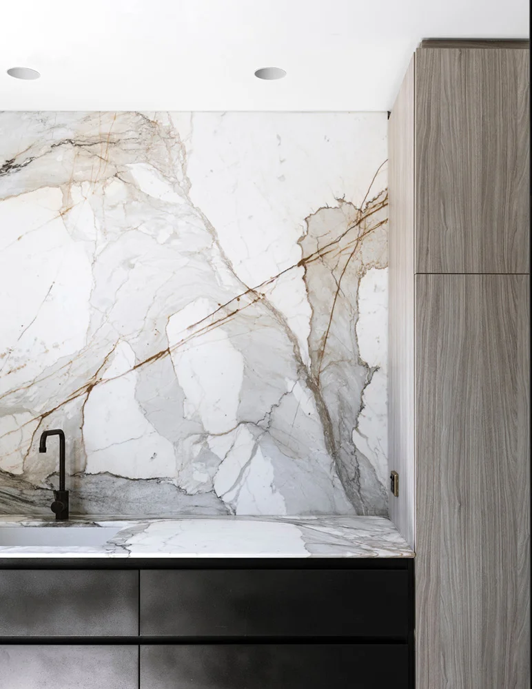 Kitchen Cabinets in Slate Pseudo Smooth | Photo by Felix Forest