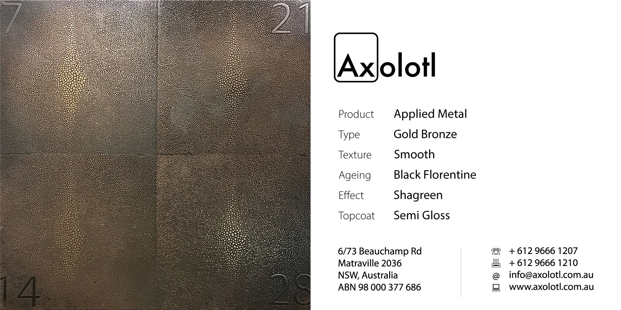 3D Print Shagreen7-28 Gold Bronze Florentine