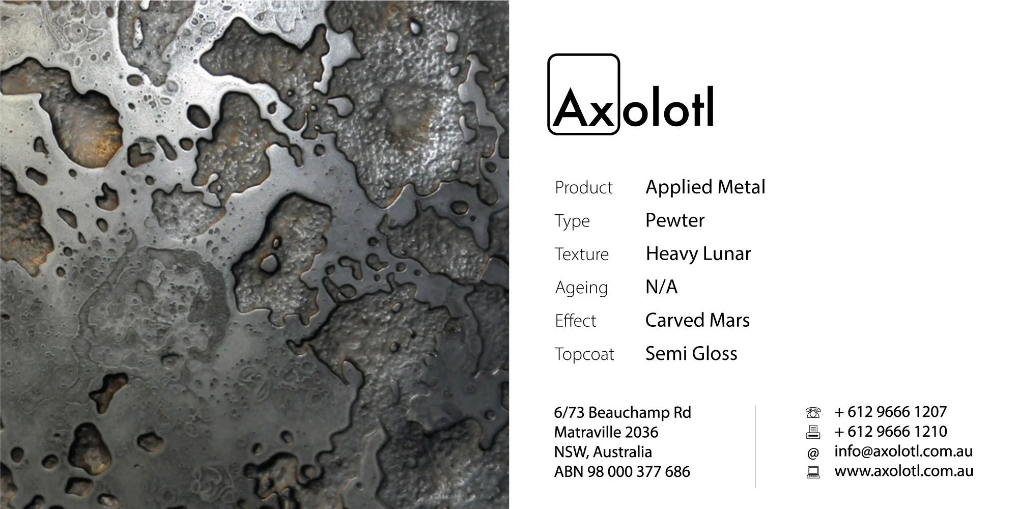 Mars Carve Pewter Lunar