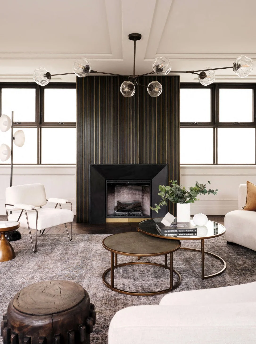 Skyline Design Brass Smooth/Cast Black Florentine Semigloss