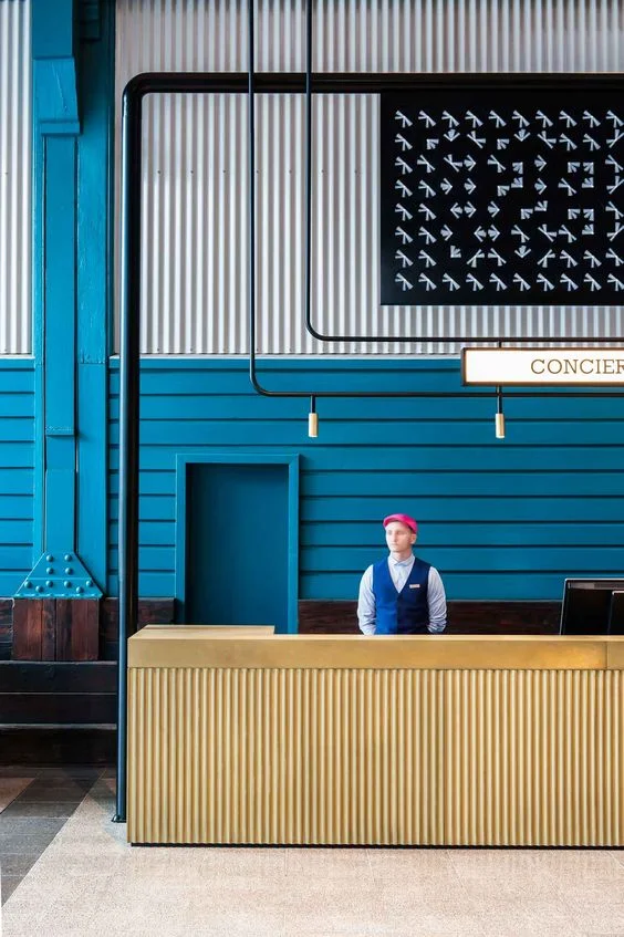 Ovolo Hotel | Brass Hicut Tarnish Concierge Counter