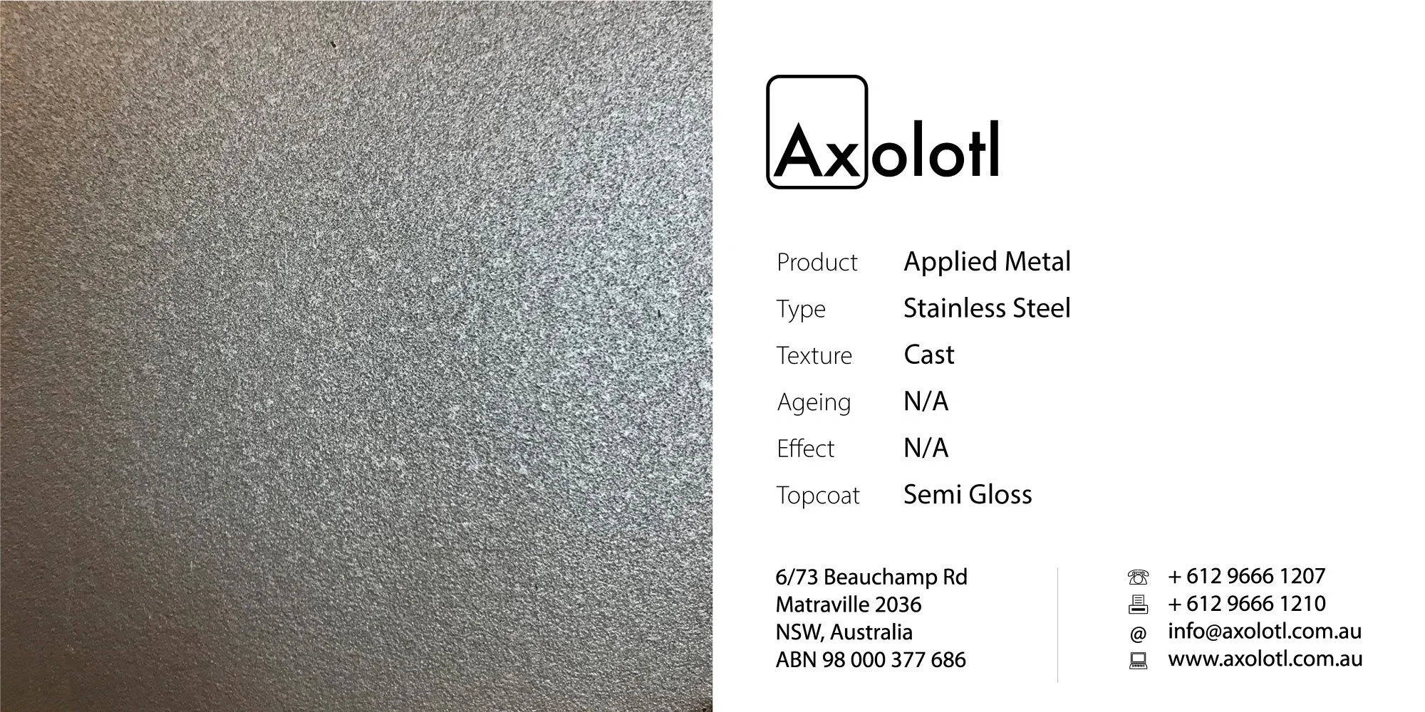 Axoltol Stainless Steel Cast