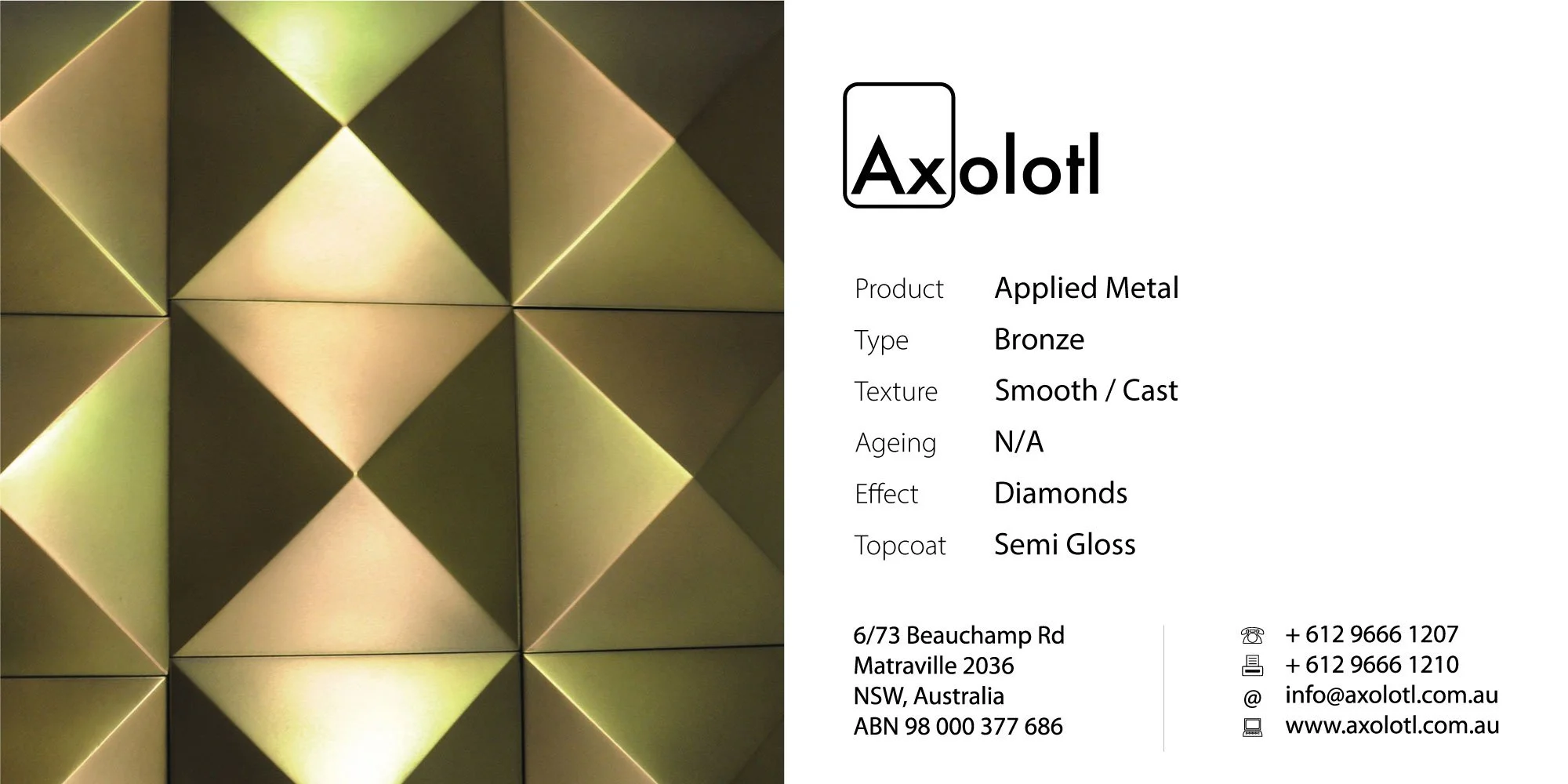 Bronze — Smooth 3D Sample(Custom