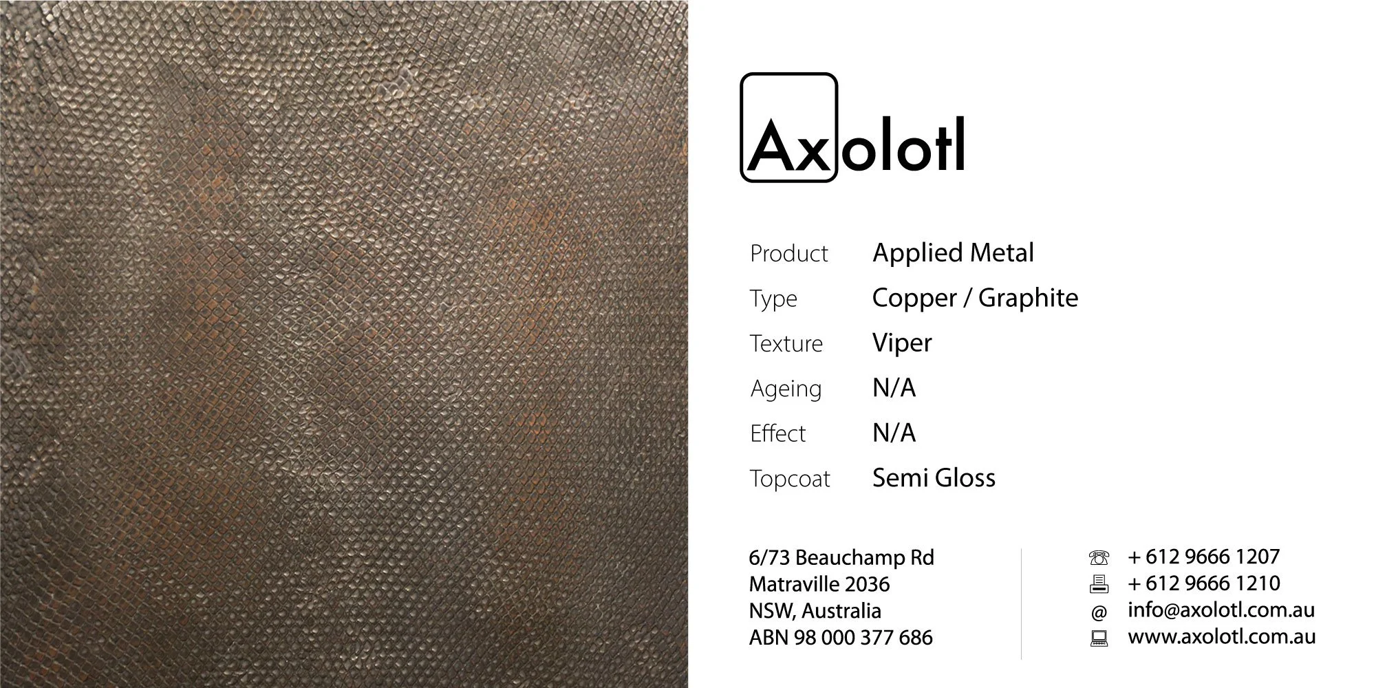 Copper — Graphite Viper No Tearing