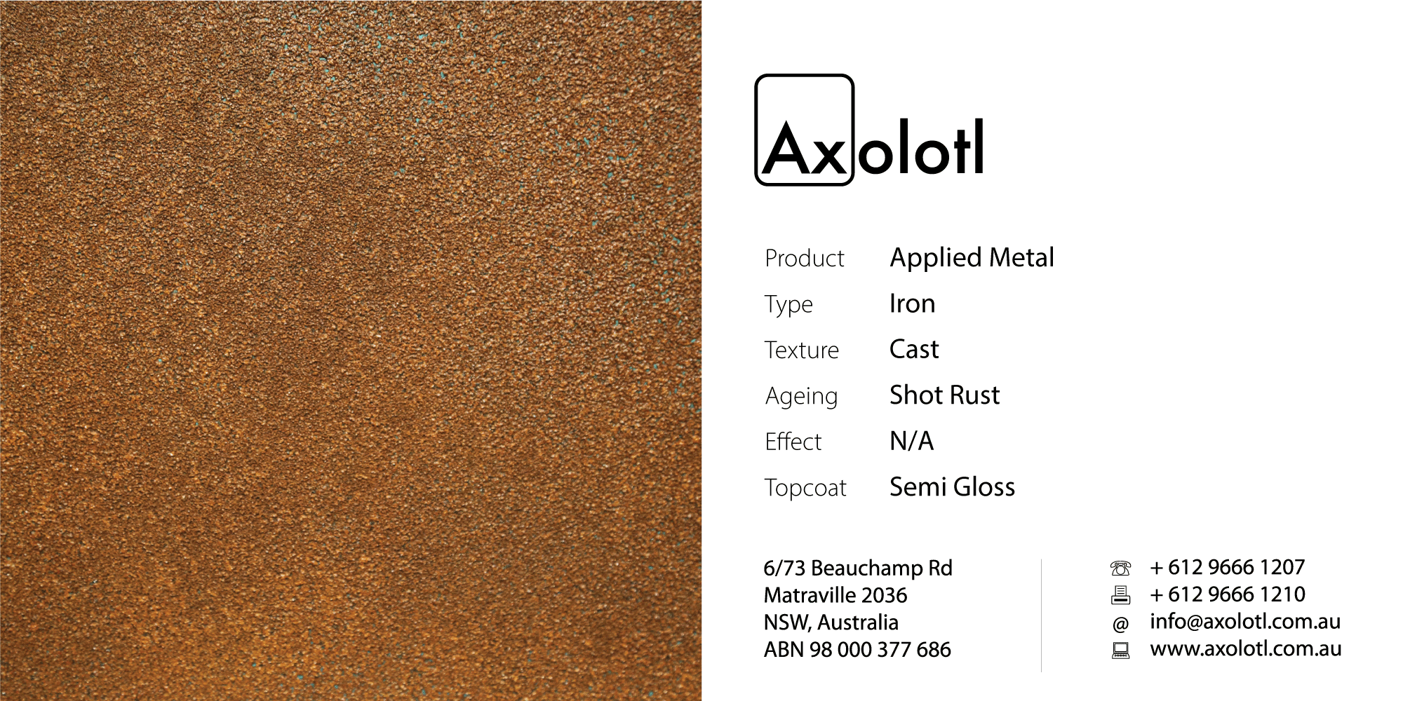 Iron — Cast Shot Rust