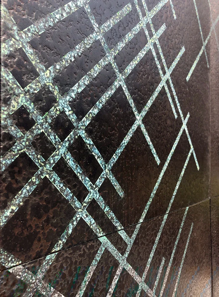 Treasury Bronze Pitted Verdigris &amp; Black Florentine