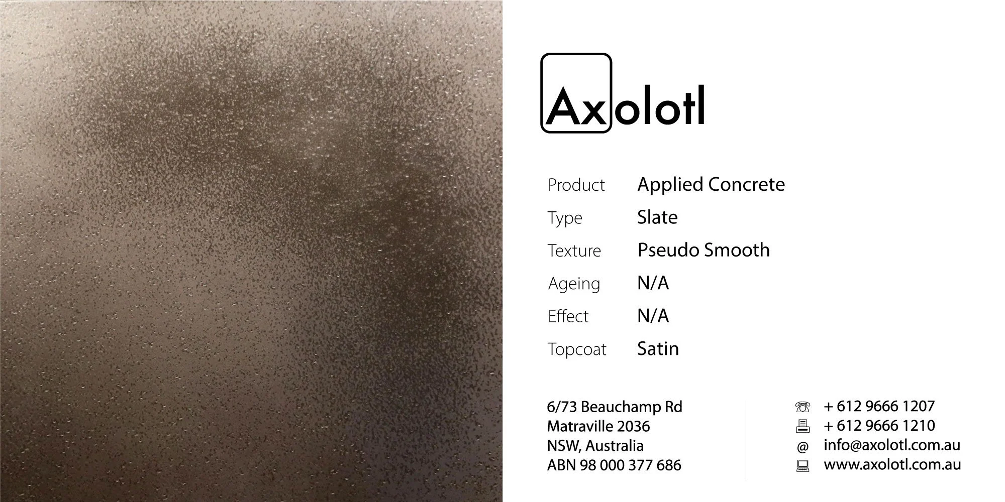 Concrete — Slate Peudo Smooth