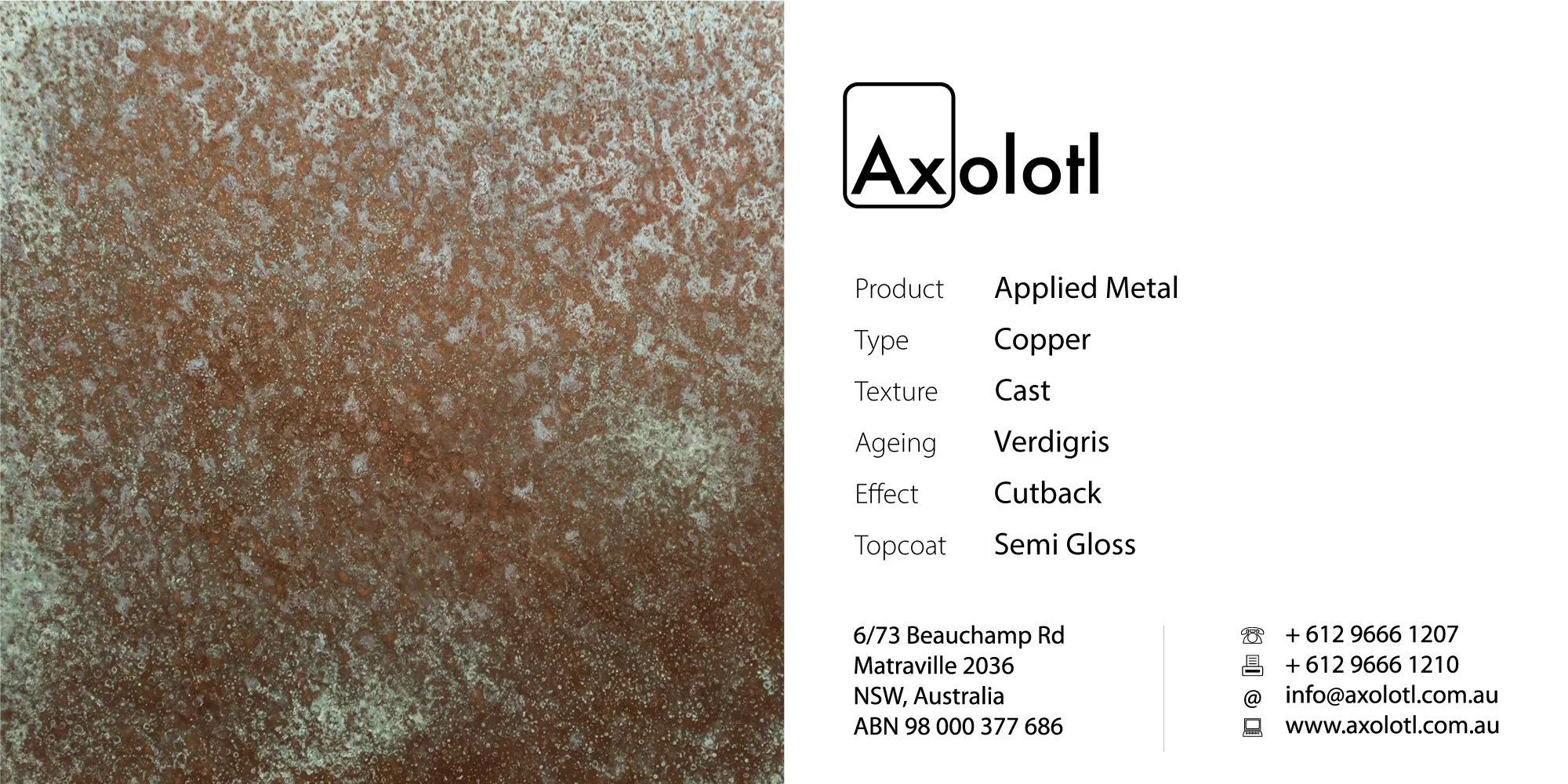 Copper — Cast Verdigris