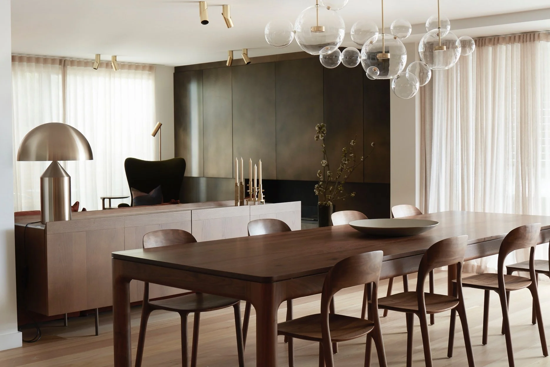 Consulting On Interiors Applied Metal Fireplace