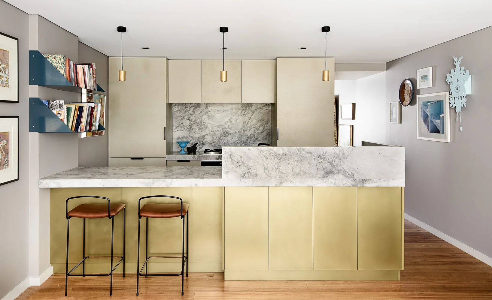 Brett Mickan Interior Design | Brass Pseudo Smooth & Concrete Shale Cast