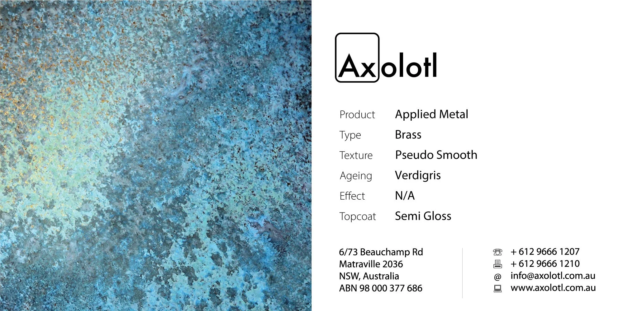 Brass — Ps Verdi Gris Patina