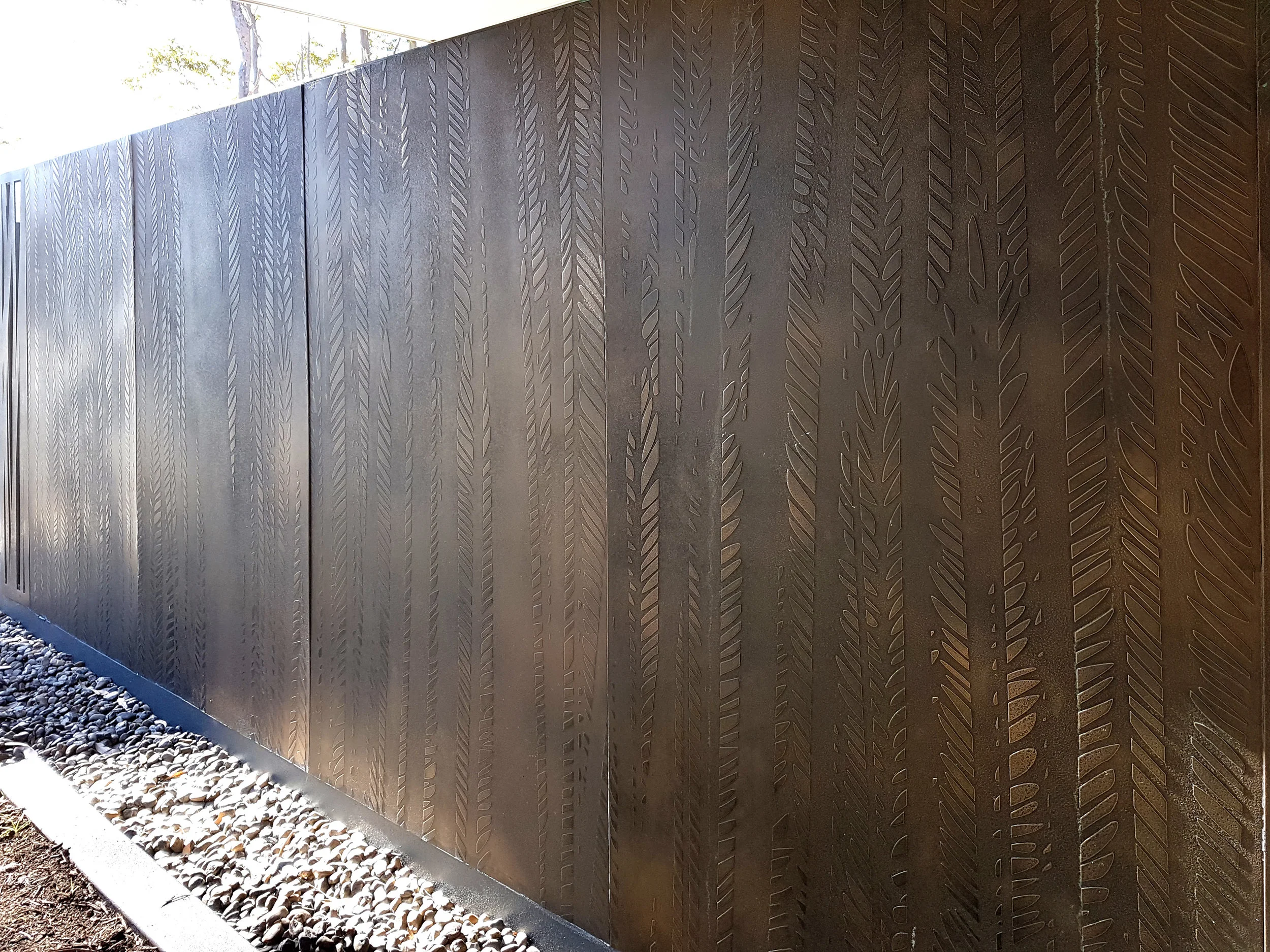 Tall Residence Feature Wall | Layered Bronze Florentine Combination